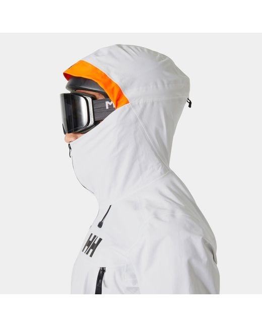 Helly Hansen White Sogn Shell 2.0 Shell Jacket for men