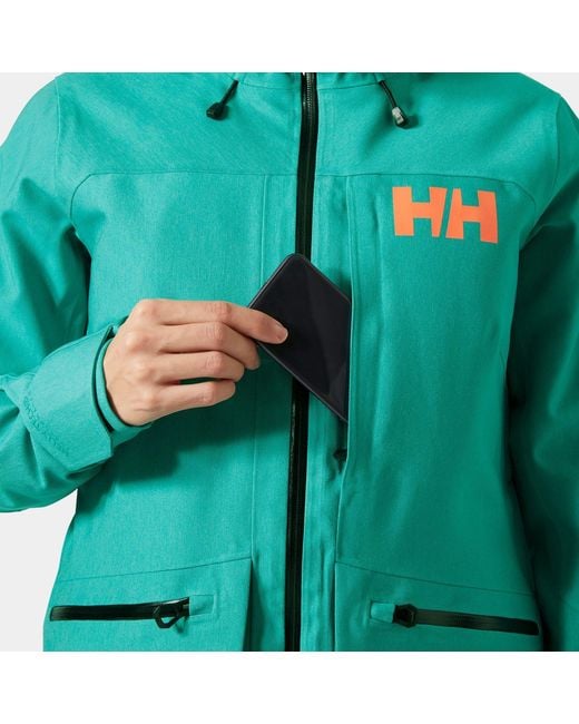 Helly Hansen Blue Powderqueen 3.0 Durable Ski Jacket
