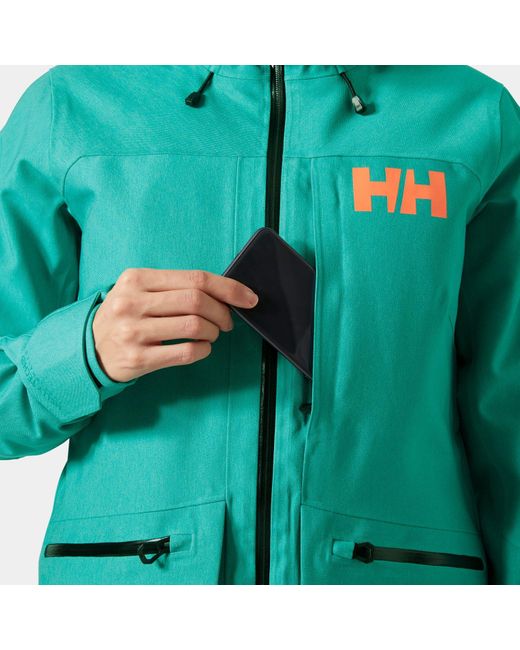 Helly Hansen Blue Powderqueen 3.0 Durable Ski Jacket