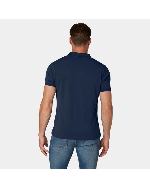 Helly Hansen Blue Driftline Quick-Dry Performance Polo for men
