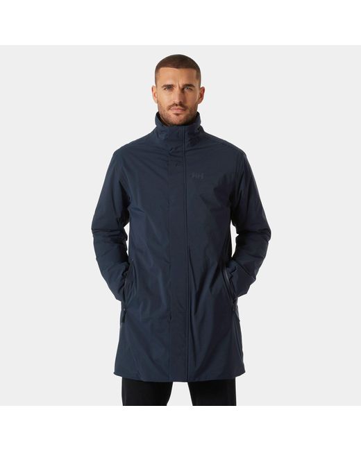 Helly Hansen Blue Urban Pro Insulated Raincoat Navy for men