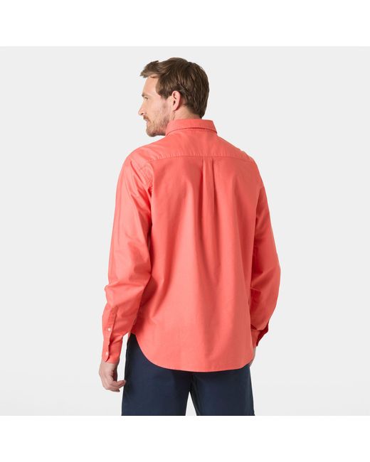 Helly Hansen Red Shore Long Sleeve Shirt for men