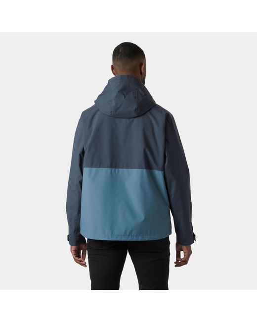 Helly Hansen Blue Escape Utility Rain Jacket for men