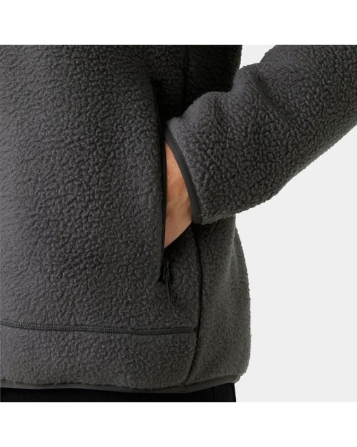 Helly Hansen Gray Panorama Pile Fleece Block Jacket for men