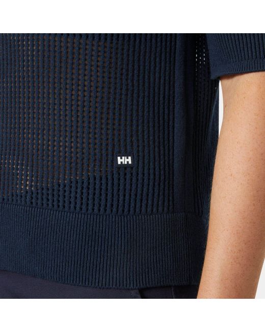 Helly Hansen Blue Salt Knit Polo