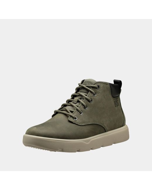 Helly Hansen Green Pinehurst Leather Sneaker Boots for men