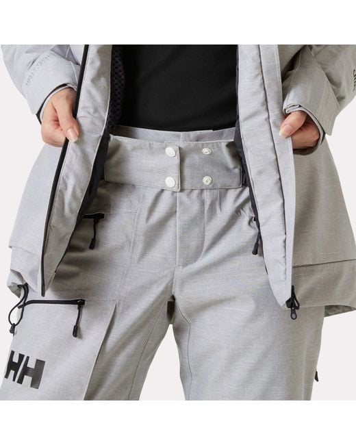 Helly Hansen Gray Powderqueen 3.0 Durable Ski Jacket
