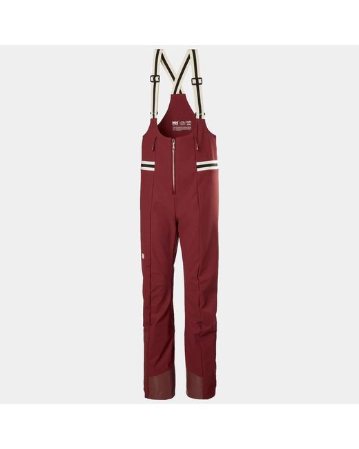 Avanti Softshell Ski Bib Pants Mujer Helly Hansen de hombre de color Red