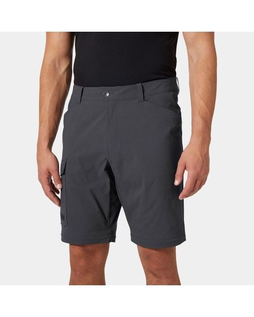 Helly Hansen Black Elv Light Zip-Off Tur Trousers for men