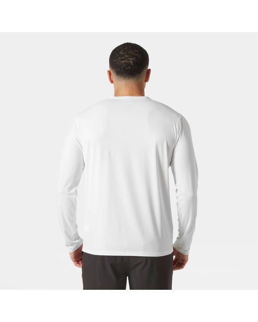 Helly Hansen White Shine Long Sleeve Crew for men