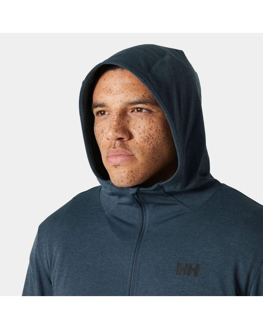 Helly Hansen Blue Hh Lifa Tech Lite Zip Hoodie for men