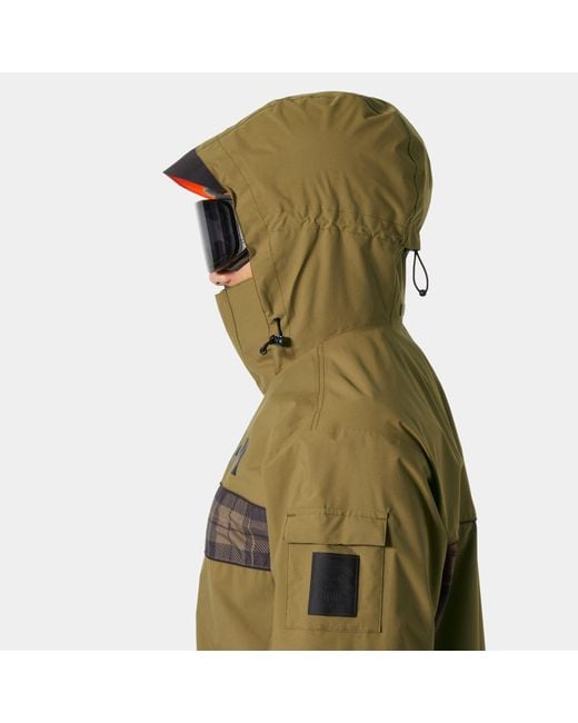 Ullr D Shell Jacket Helly Hansen de color Green