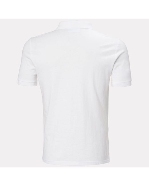 Helly Hansen White Elba Fitted Polo for men