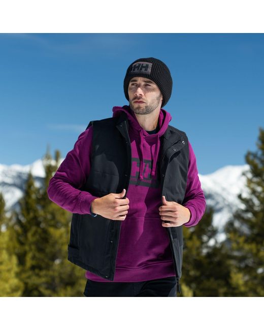 Helly Hansen Purple Hh Box Classic Cotton Hoodie for men