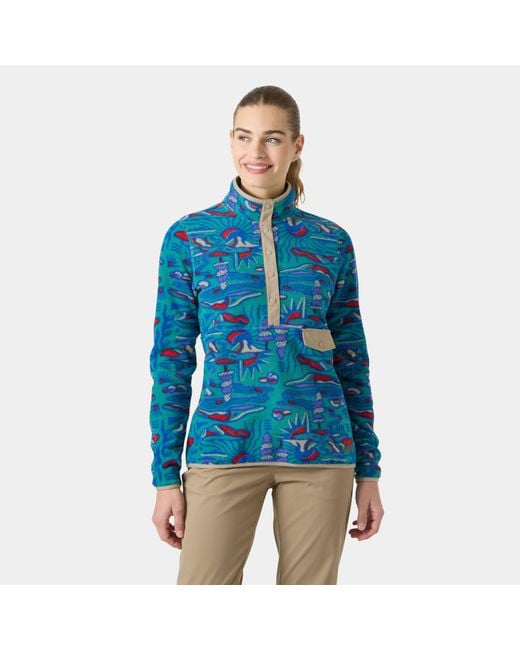 Helly Hansen Blue Maridalen Printed Fleece