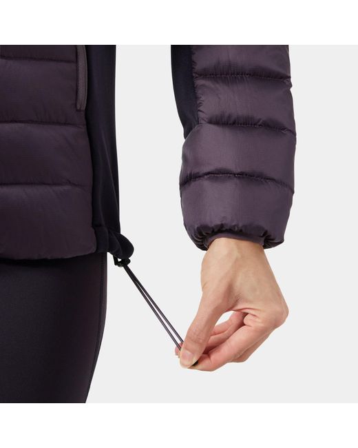 Helly Hansen Purple Verglas Down Hybrid Hooded Jacket 2.0