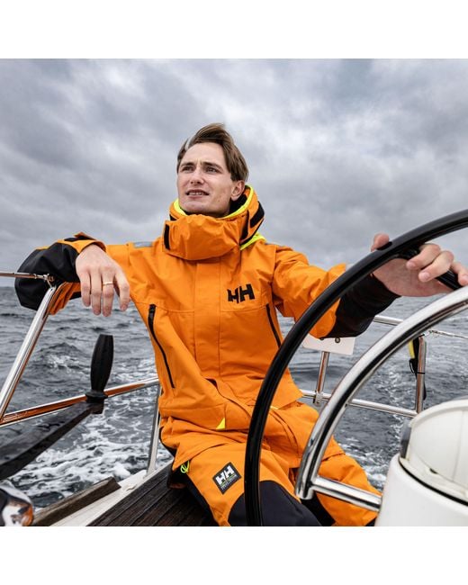 Helly Hansen Orange Skagen Offshore Sailing Jacket for men
