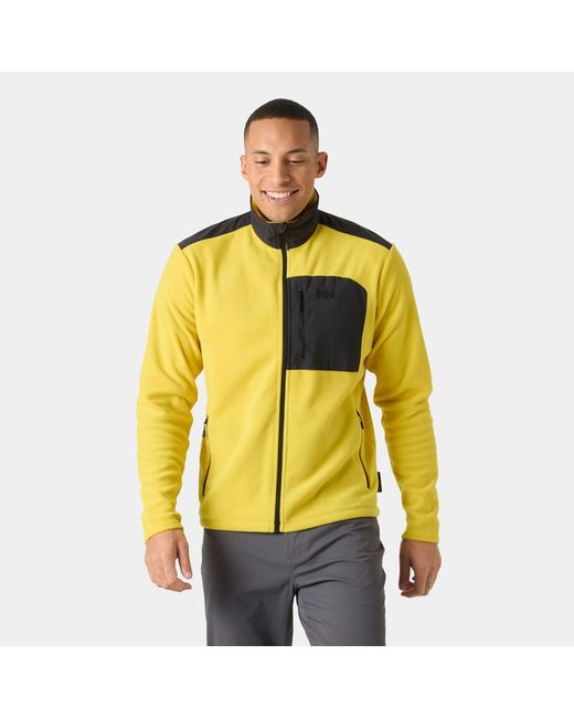 Helly Hansen Yellow Daybreaker Block Microfleece Jacket for men