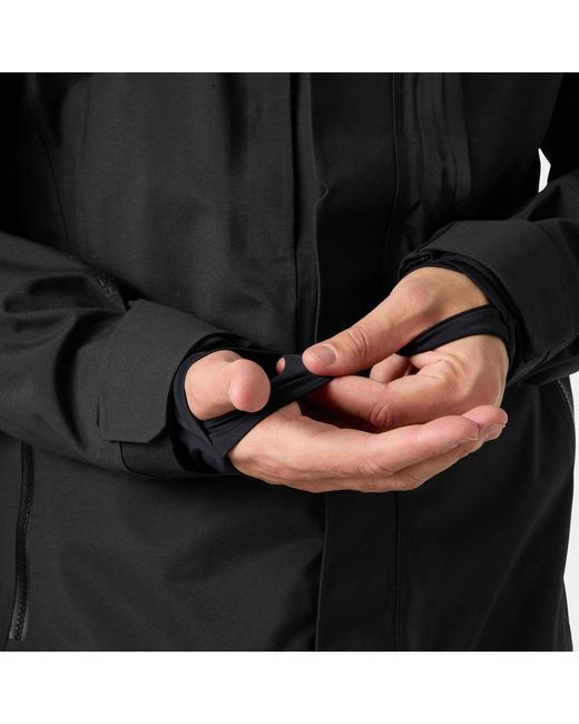 Helly Hansen Black Sogn Patrol Shell Jacket for men