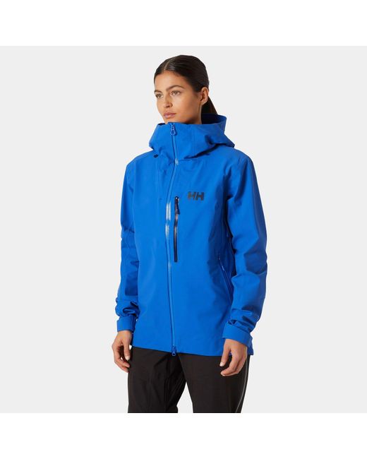 Helly Hansen Blue Verglas Backcountry Ski Shell Jacket