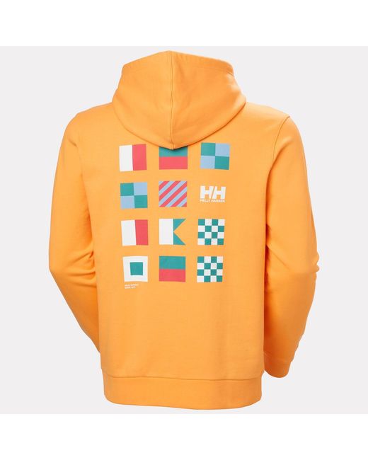 Helly Hansen Orange Shoreline Hoodie for men
