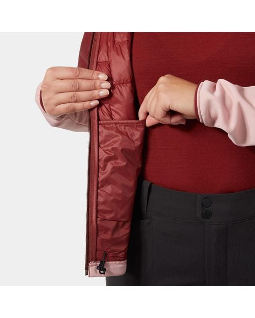 Helly Hansen Red Lifaloft Hybrid Insulator Jacket