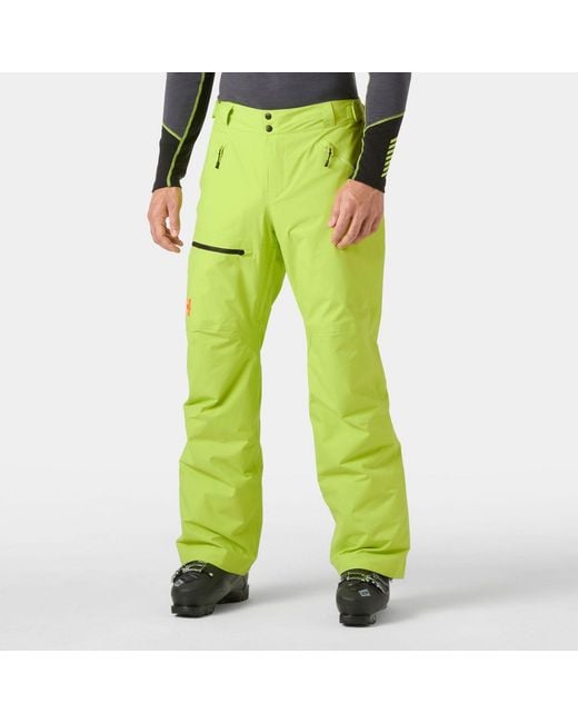 Helly Hansen Green Sogn Insulated Cargo Ski Pants for men