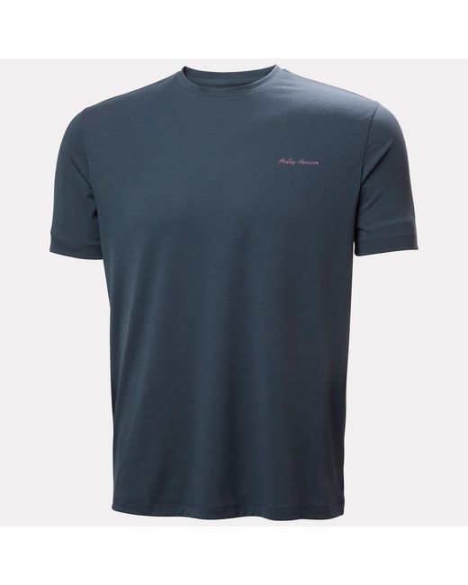 Helly Hansen Blue Skog Recycled Graphic T-shirt Mens for men