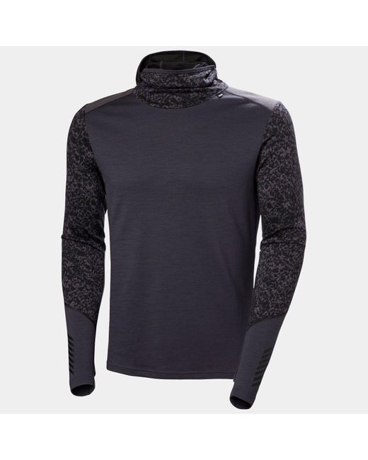Helly Hansen Blue Lifa Merino Midweight Balaclava Hoodie for men