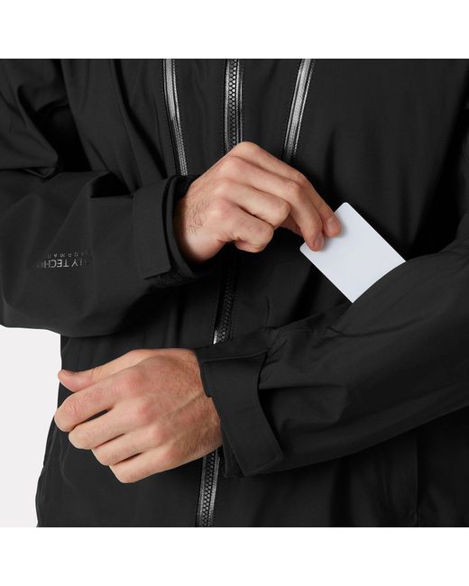 Alpha Long Shell Jacket Hombre Helly Hansen de hombre de color Black