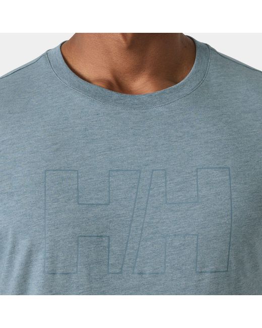 Helly Hansen Blue Hh Tech Logo T-Shirt for men