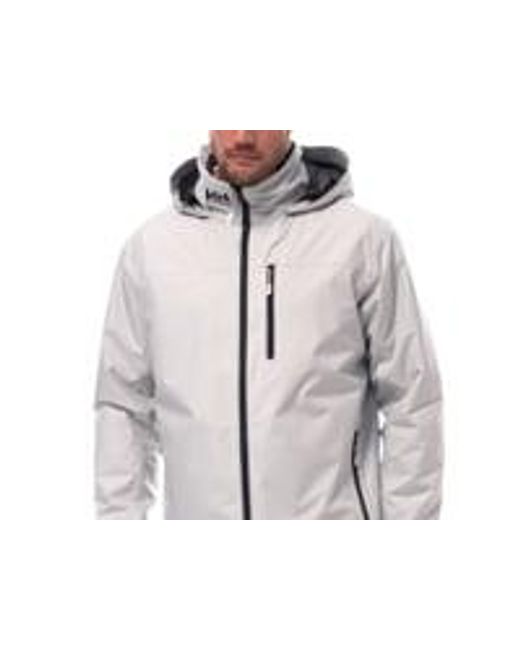 Helly Hansen Gray Crew Hooded Midlayer Jacket 2.0 for men