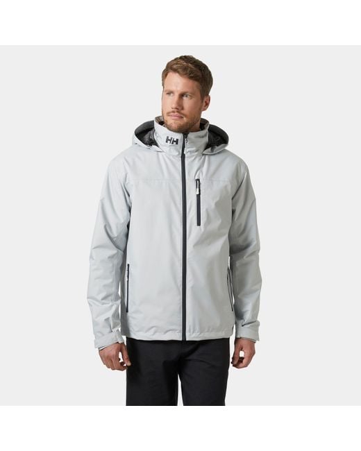Crew Hooded Midlayer Sailing Jacket 2.0 Hombre Helly Hansen de hombre de color Gray