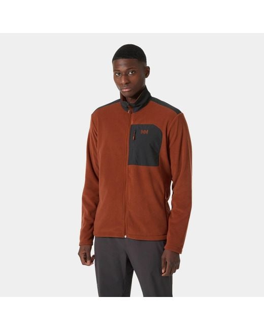 Helly Hansen Daybreaker Block Microfleece Jacket in Brown for Men Lyst UK