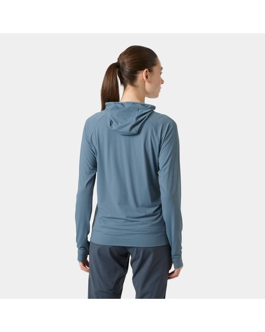 Helly Hansen Blue Shine Solen Half-Zip Sun Hoodie