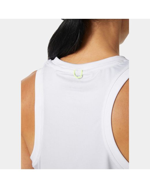 Helly Hansen White Ocean Cropped Tank Top