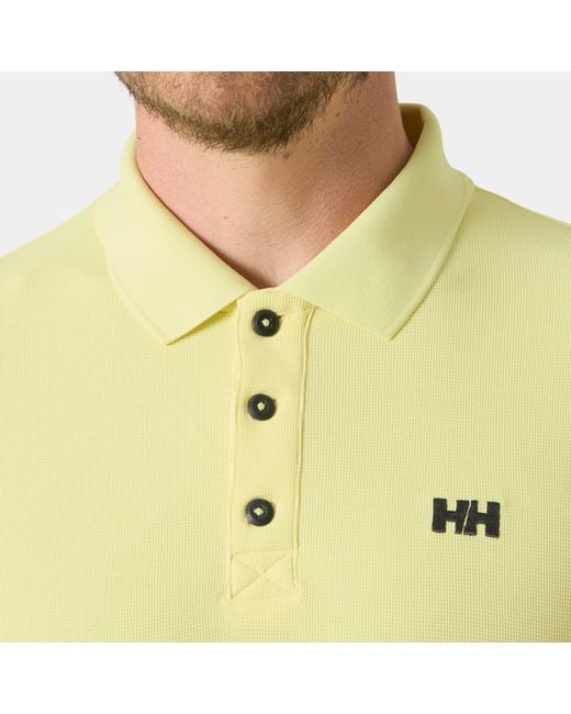 Helly Hansen Green Driftline Quick-Dry Performance Polo for men