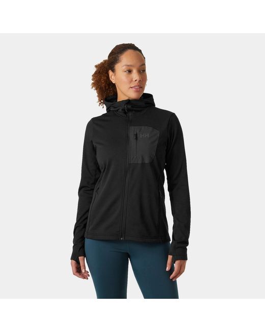 Helly Hansen Black Versalite Hooded Fleece Jacket