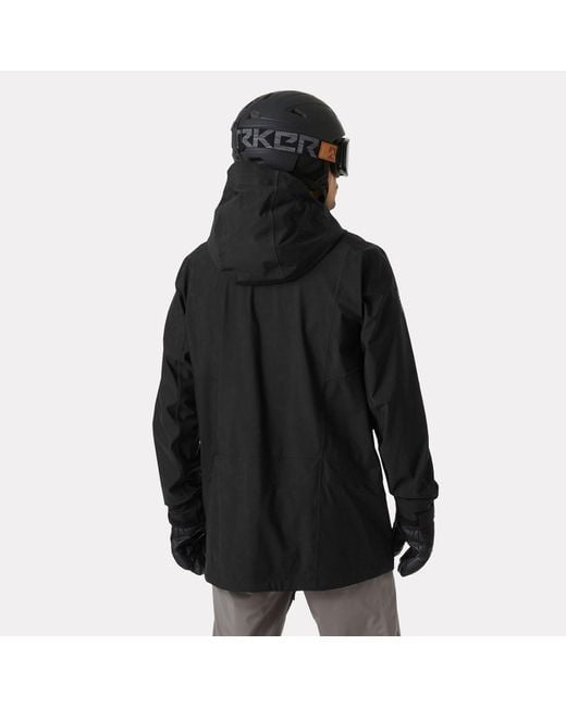 Alpha Long Shell Jacket Hombre Helly Hansen de hombre de color Black