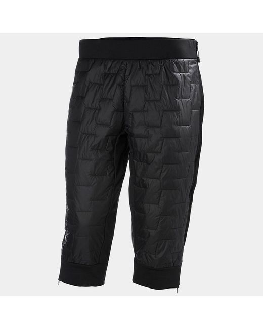 Helly Hansen Black Lifaloft Full Zip Insulator 3/4 Pants for men