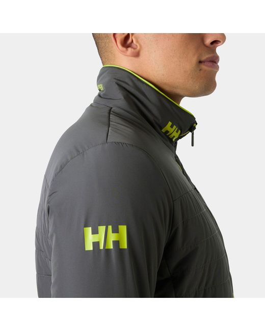 Helly Hansen Gray Crew Insulator Sailing Jacket 2.0 for men