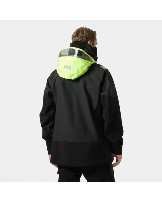 Helly Hansen Black Aegir Race Sailing Jacket 2.0 for men