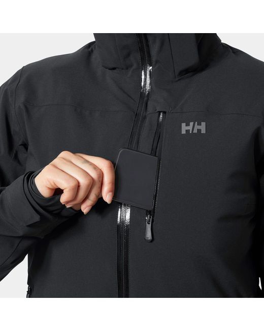 Helly Hansen Black Alphelia Jacket Clothing, Elastane/Polyamide/Polyester