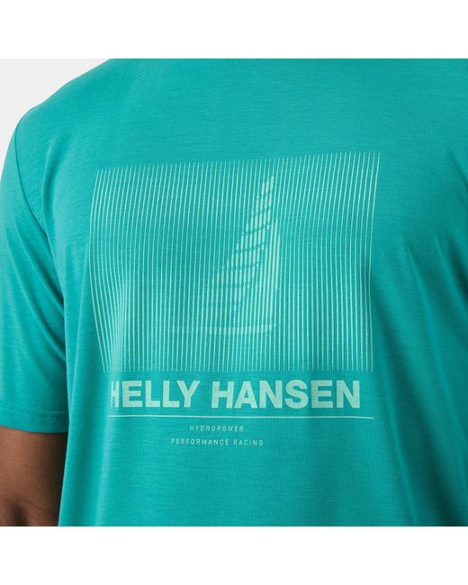 Hp Race Sailing T-Shirt Verde di Helly Hansen in Green da Uomo