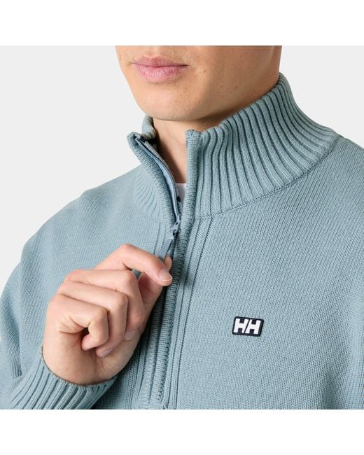 Helly Hansen Blue Smoegen Half-Zip Sweater for men