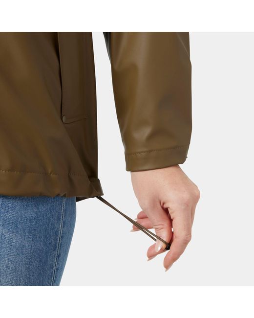 Moss Rain Jacket Mujer Helly Hansen de color Brown