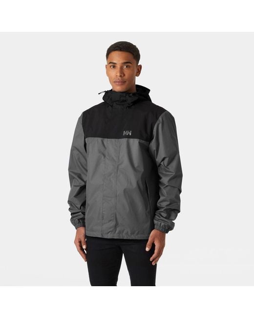 Helly Hansen Gray Vancouver Rain Jacket for men