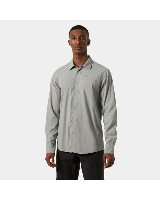 Helly Hansen Gray Tofino Solen Long Sleeve Shirt Grey for men