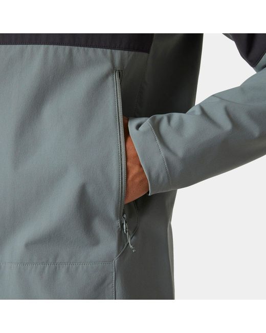 Helly Hansen Gray Blaze Hooded Softshell Jacket for men