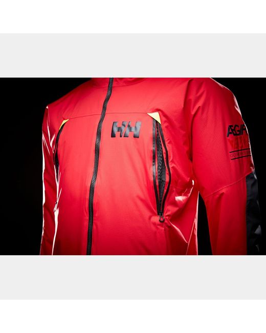Helly Hansen Red Aegir H2Flow Midlayer Sailing Jacket